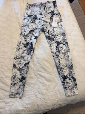 NWT Balance Collection Black and White Floral Leggings